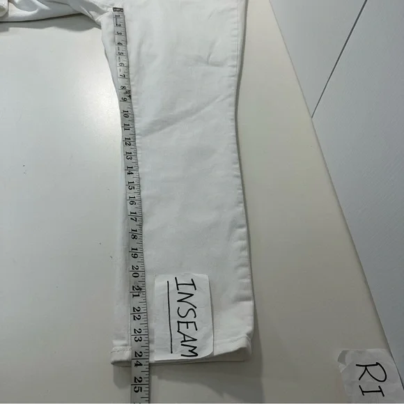 Loft Modern High Waist Skinny Ankle Jeans Womens 30/10 White Stretch Summer NWOT - Picture 9 of 11